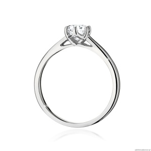 Pierścionek W540 Diament 0,50ct białe złoto