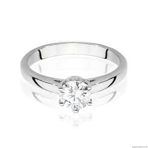 Pierścionek W540 Diament 0,70ct białe złoto