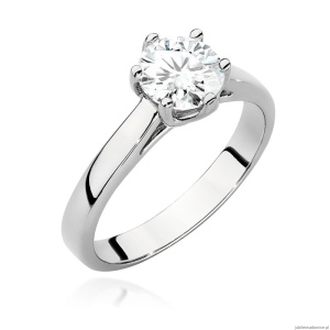 Pierścionek W540 Diament 1,00ct białe złoto