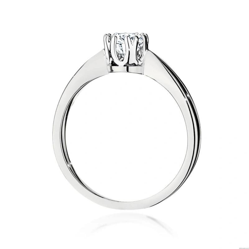 Pierścionek W541 Diament 0,40ct białe złoto