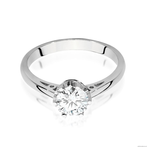 Pierścionek W542 Diament 0,70ct białe złoto