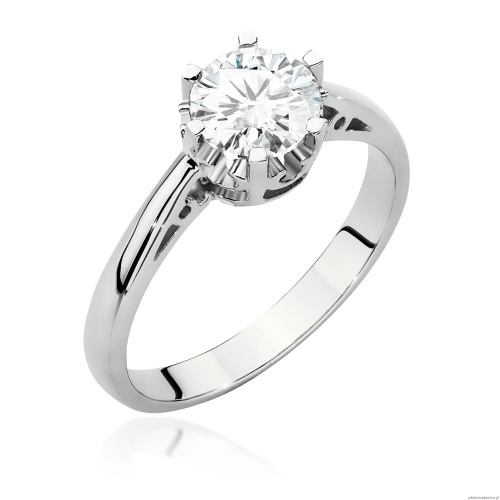 Pierścionek W542 Diament 1,00ct białe złoto