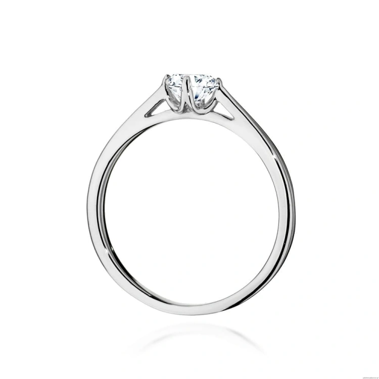 Pierścionek W543 Diament 0,40ct białe złoto