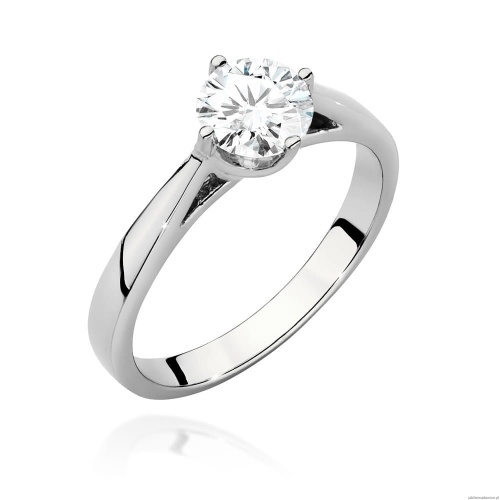 Pierścionek W543 Diament 0,70ct białe złoto