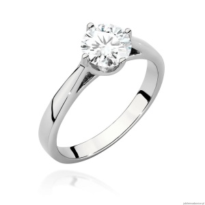 Pierścionek W543 Diament 1,00ct białe złoto
