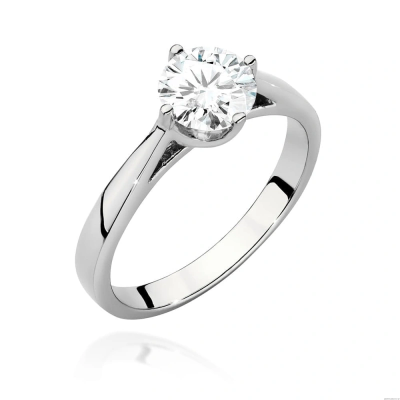 Pierścionek W543 Diament 1,00ct białe złoto