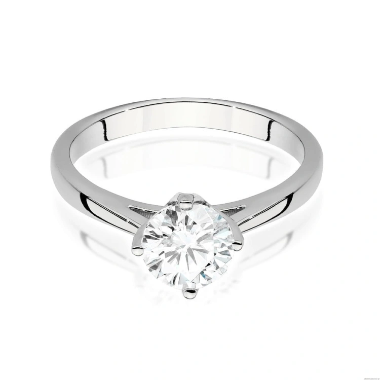 Pierścionek W543 Diament 1,00ct białe złoto