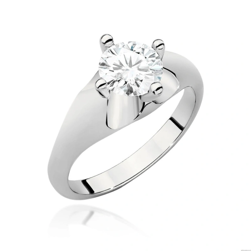 Pierścionek W545 Diament 1,00ct białe złoto