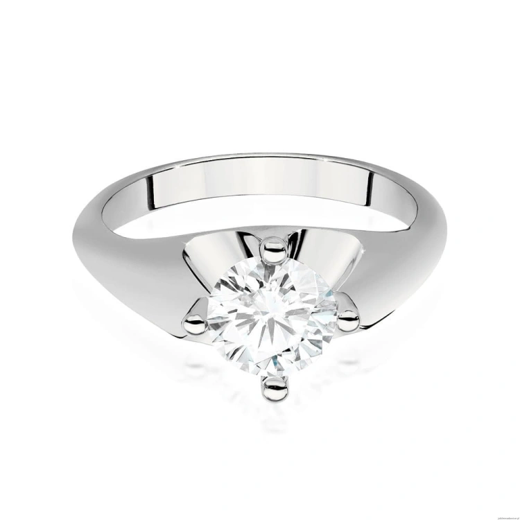 Pierścionek W545 Diament 1,00ct białe złoto
