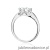 Pierścionek W545 Diament 1,00ct białe złoto
