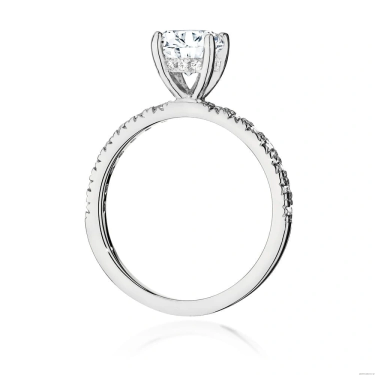 Pierścionek W546 Diament 1,00ct białe złoto