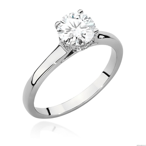 Pierścionek W547 Diament 1,00ct białe złoto