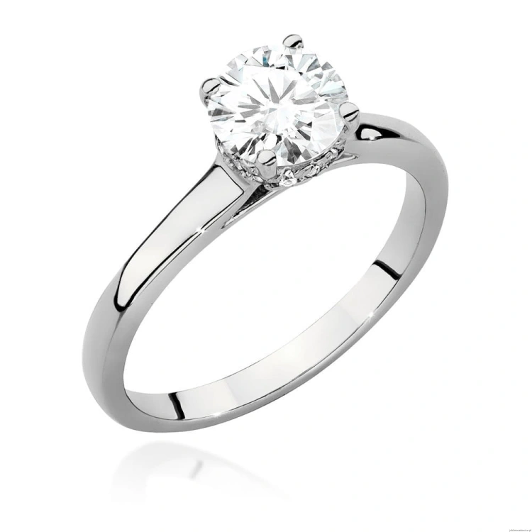 Pierścionek W547 Diament 1,00ct białe złoto