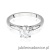 Pierścionek W547 Diament 1,00ct białe złoto
