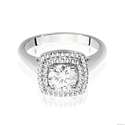 Pierścionek W548 Diament 0,70ct białe złoto