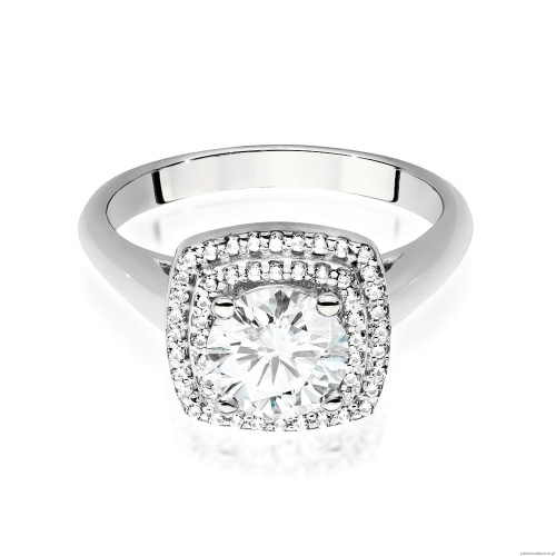 Pierścionek W548 Diament 1,00ct białe złoto