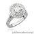 Pierścionek W549 Diament 0,40ct białe złoto