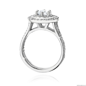 Pierścionek W549 Diament 0,50ct białe złoto