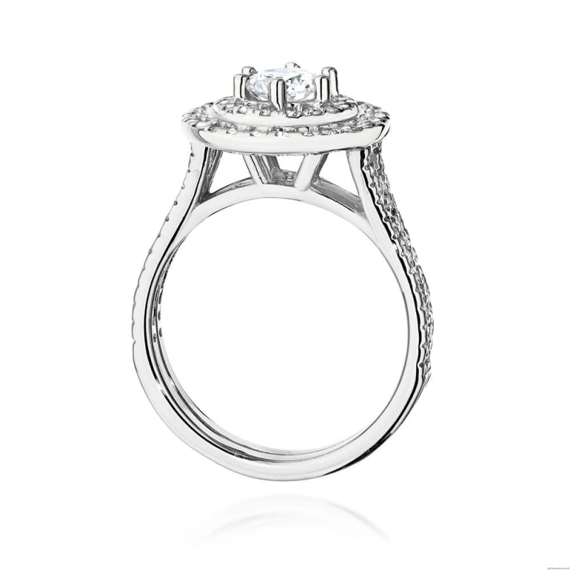 Pierścionek W549 Diament 0,50ct białe złoto