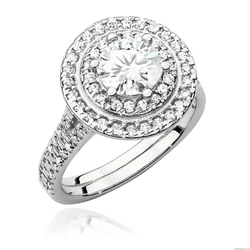 Pierścionek W549 Diament 1,00ct białe złoto