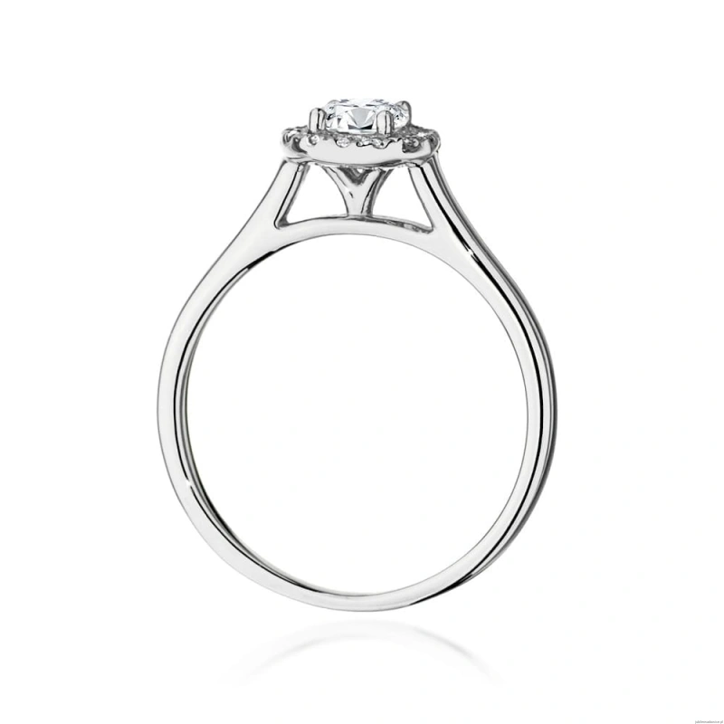 Pierścionek W550 Diament 0,40ct białe złoto
