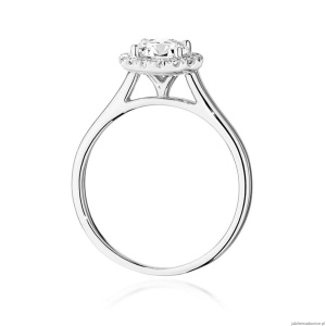 Pierścionek W550 Diament 0,70ct białe złoto