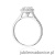 Pierścionek W550 Diament 0,70ct białe złoto