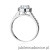 Pierścionek W551 Diament 0,70ct białe złoto