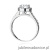 Pierścionek W551 Diament 1,00ct białe złoto