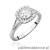Pierścionek W552 Diament 0,40ct białe złoto