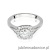 Pierścionek W552 Diament 0,40ct białe złoto