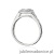 Pierścionek W552 Diament 0,40ct białe złoto