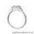 Pierścionek W552 Diament 0,50ct białe złoto