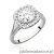 Pierścionek W552 Diament 0,70ct białe złoto