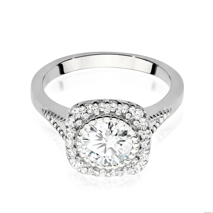 Pierścionek W552 Diament 0,70ct białe złoto