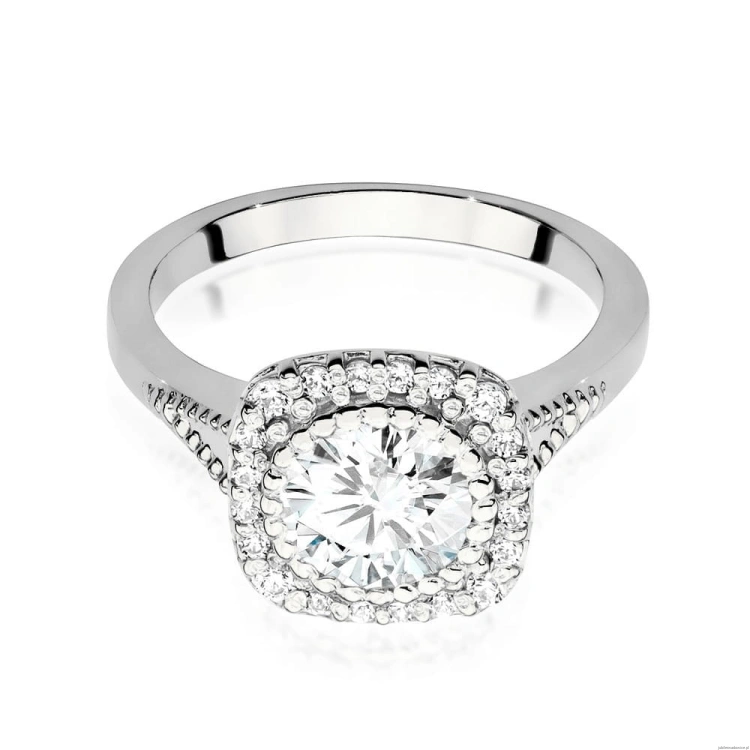 Pierścionek W552 Diament 1,00ct białe złoto