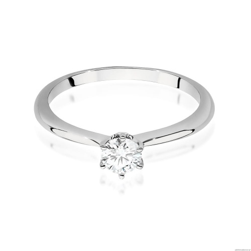 Pierścionek W553 Diament 0,50ct białe złoto