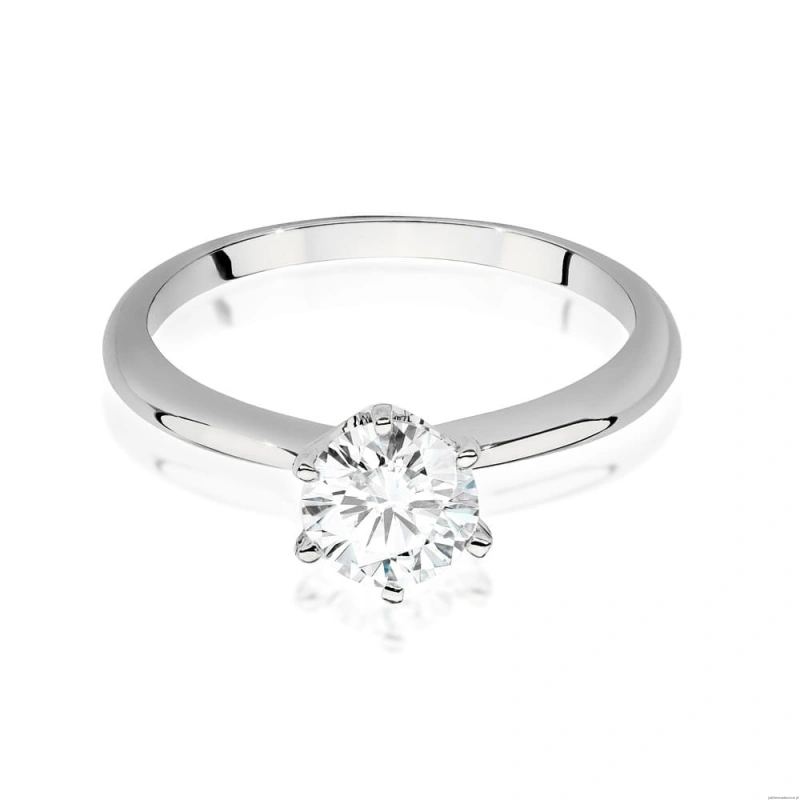 Pierścionek W553 Diament 1,00ct białe złoto