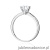 Pierścionek W553 Diament 1,00ct białe złoto