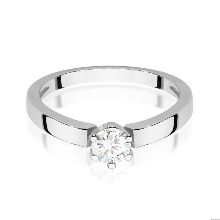 Pierścionek W562 Diament 0,25ct białe złoto