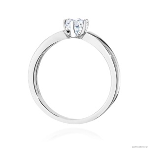 Pierścionek W562 Diament 0,25ct białe złoto