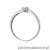 Pierścionek W567 Diament 0,06ct białe złoto