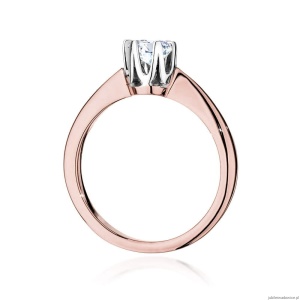 Pierścionek W220B Diament 0,50ct różowe złoto