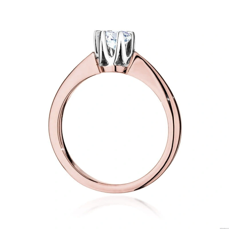 Pierścionek W220B Diament 0,50ct różowe złoto