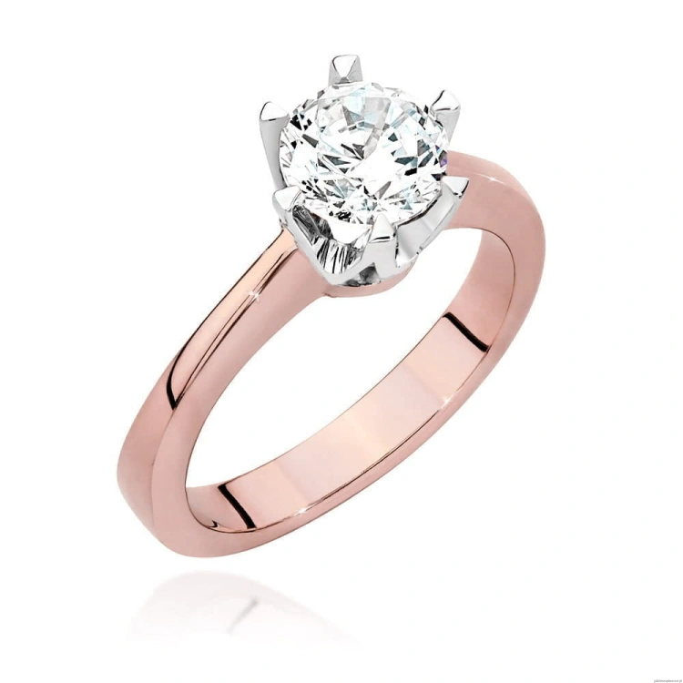 Pierścionek W220B Diament 0,70ct różowe złoto