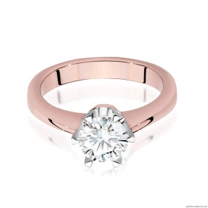 Pierścionek W220B Diament 0,70ct różowe złoto