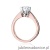 Pierścionek W220B Diament 0,70ct różowe złoto