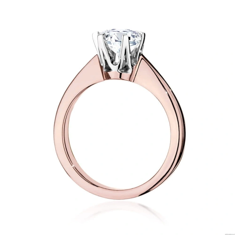 Pierścionek W220B Diament 0,70ct różowe złoto