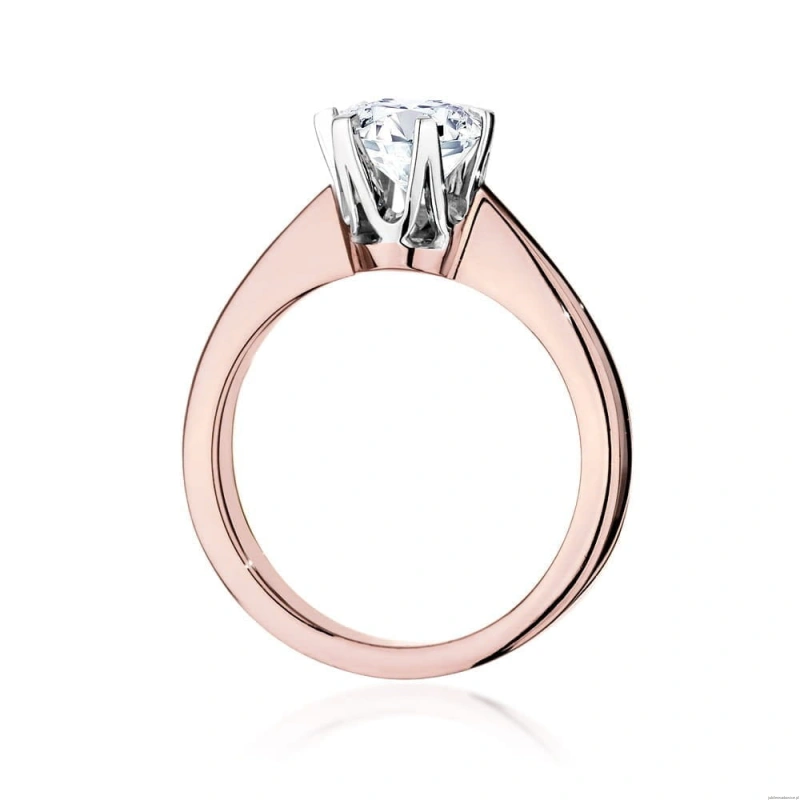 Pierścionek W220B Diament 0,70ct różowe złoto