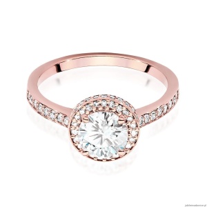 Pierścionek W508 Diament 1,00ct różowe złoto